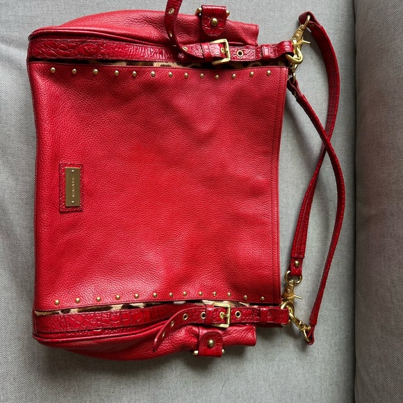 Brahmin Red Pebble Leather Bag - Picture 9 of 10